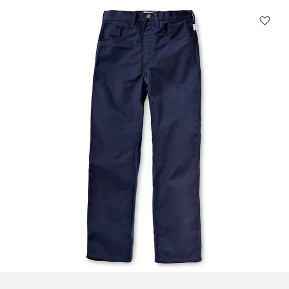 Tyndale Men's Relaxed Fit Fire Retardant Pants With Rule Pocket. Navy. NWT